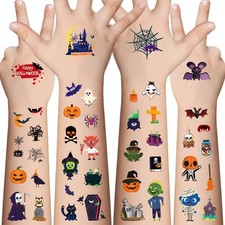 Awinmay Halloween Temporary Tattoos for Kids - 360 Pcs Bulk Halloween Trick o...