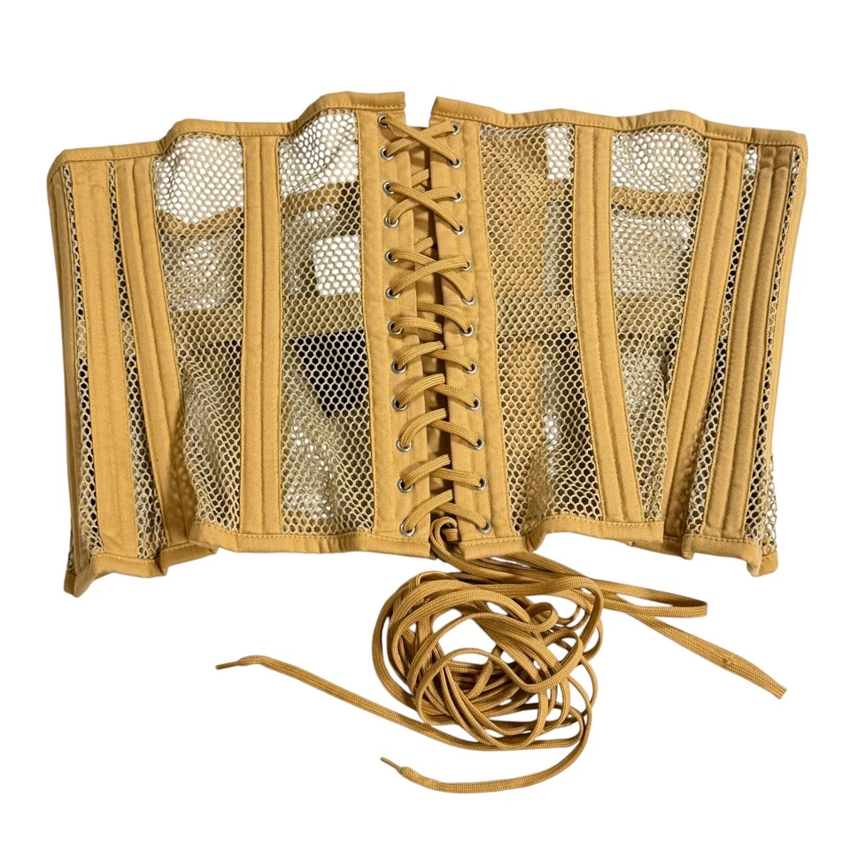 Corsé Huerto Vara de Oro Malla Waspie Bajo Busto Corsé Talla 36 Foto 2 de 4