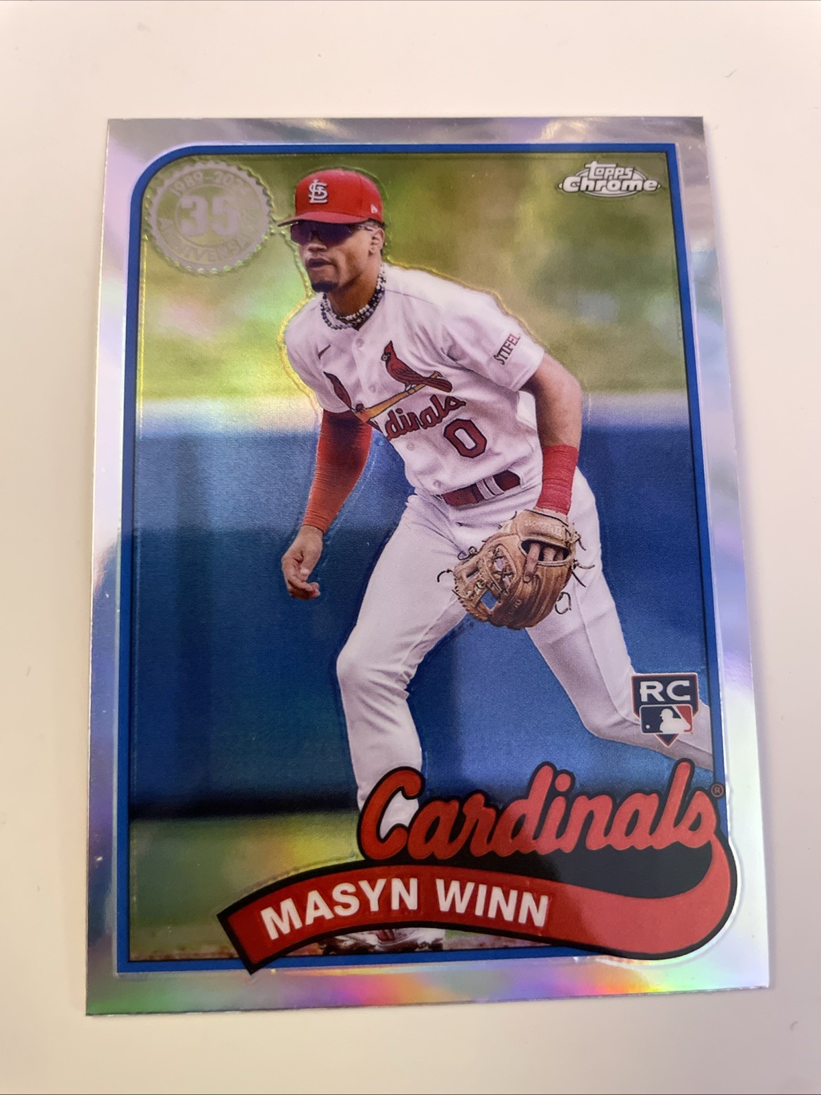 2024 Topps Chrome Masyn Winn #89CB-17 1989 Topps Baseball 35th Anniversary RC