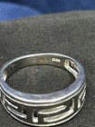 Vintage Greek 925 Sterling Silver Key Band Ring Size 10  — photo 6