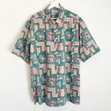 Vtg 2000 Reyn Spooner Summer Commemorative 4th of July Pineapple Patchwork XXL