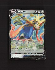 Zacian V SWSH018 Spada e Scudo Stella Nera Promo Holo Carta Pokemon LP+