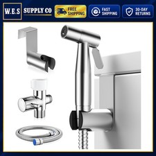 Handheld Bidet Sprayer for Toilet Stainless Steel 2 Modes Adjustable Pressure