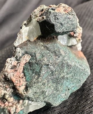 4.4oz Nice Blocky Copper Crystal Group w Dark Green Patina Osceola Mine Michigan