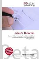 Lambert M. Surhone (U. A.) | Schur's Theorem | Taschenbuch | Englisch (2026)