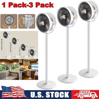 Oscillating Pedestal Fan 360° Oscillating Standing Fan 5 Speed Adjustable Height