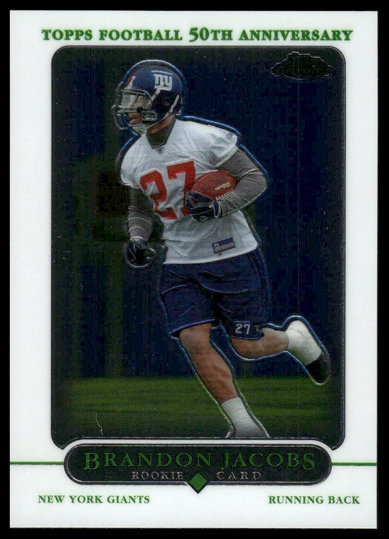 Brandon Jacobs Rookie RC 2005 Topps Chrome #216 New York Giants