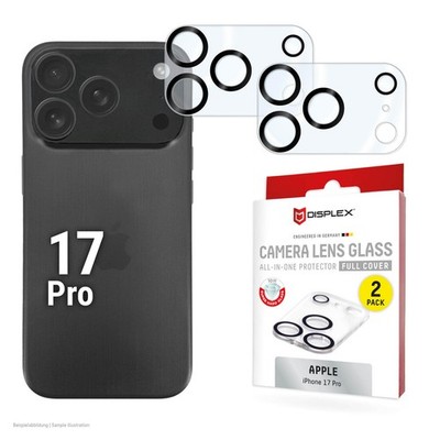 DISPLEX Full Cover Camera Lens Glass, Apple iPhone 17 Pro (2 Stück)