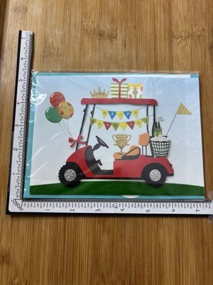 Papyrus Greeting Card Premium NEW Fathers Day Father's Dad Golf Cart ANY