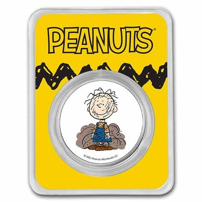 Peanuts® Pig-Pen 1 oz Colorized Silver Round in TEP | eBay