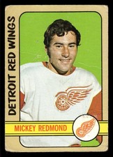1972-73 Topps Mickey Redmond #155 - Detroit Red Wings - (Low Grade)
