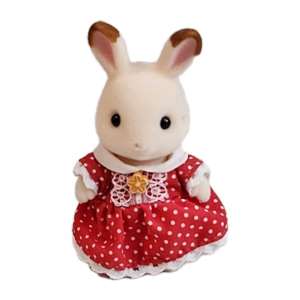 Calico Critters Chocolate Rabbit Sister Freya Figure Sylvanian Families Doll 1