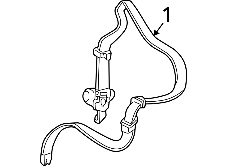 1999-2019 GMC BUICK SIERRA 1500 ИНТРИГУЮЩИЙ РЕМЕНЬ НАБОР D/СИДЕНЬЕ RETR SI NE 12455722 НОВЫЙ - Изображение 3 из 3