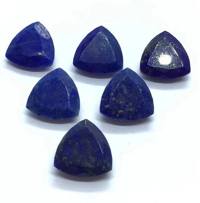 AAA+Natural Lapis Lazuli Faceted Trillion Shape Loose Gemstone For Jewelry