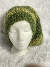 Handmade Slouchy Crochet Dreadlock Striped Tam Beanie Reggae Rastafarian Hat Cap