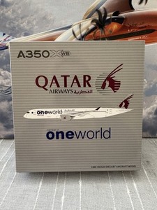 1:400 JC Wings Qatar Airways Airbus A350-900 A7-ALZ ‘One World’ Livery
