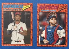2025 Topps Heritage Color Of The Year /77 Yainer Diaz & /77 Geraldo Perdomo