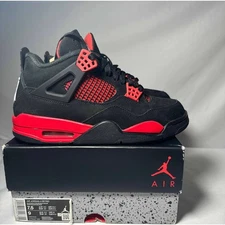 Size 7.5 - Nike Air Jordan 4 Retro Red Thunder Men's Shoes