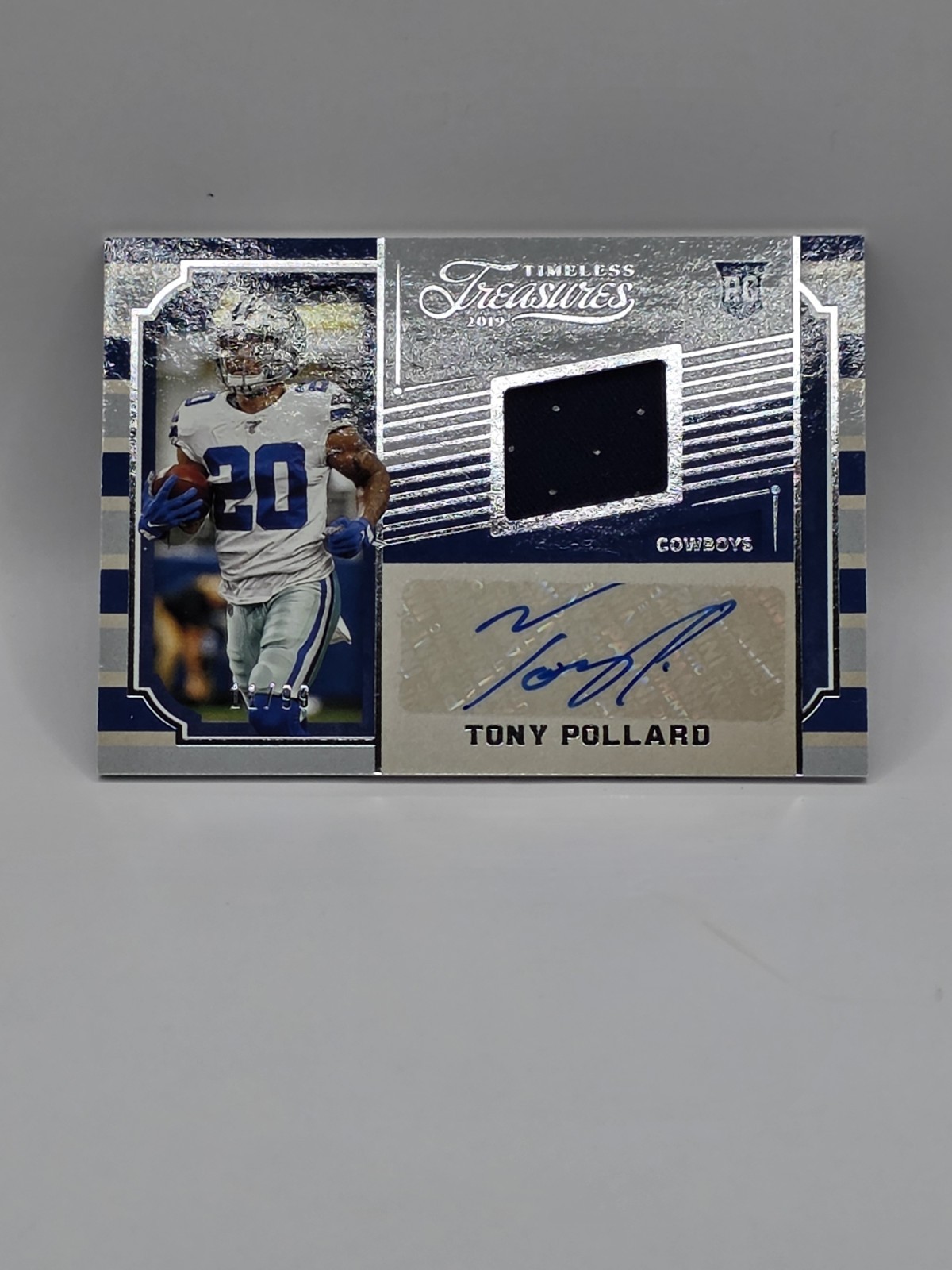Tony Pollard Panini Chronicles Timeless Treasures Jersey Autographs #TT15 Patch