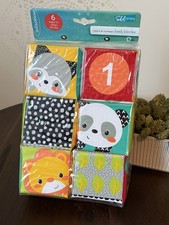 Infantino Soft Bath Blocks Color and Numbers New In Package NIB Set Of 6