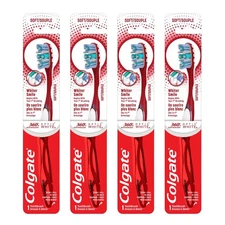 Colgate 360 Advanced Optic White Toothbrush, Soft (Lot of 4)