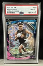 2025 Panini Prizm - Nebula 1 of 1 Rookies Arian Smith #391 Choice (RC) 