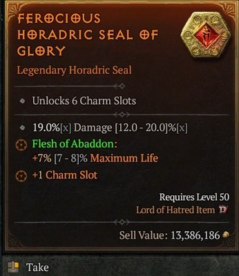 Seal 6  Slot  x Damage  Warlock Season 13 SC D4 PS5 XBOX PC