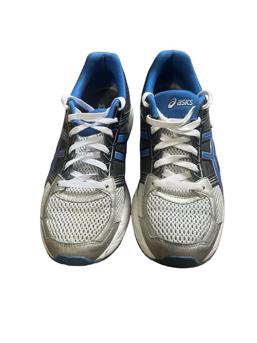 ASICS GEL CONTEND 4 Men\'s Navy Blue Silver Neon Running Jogging Shoes Size 13 ASICS Gel Contend 4 Black Silver | eBay main image 2