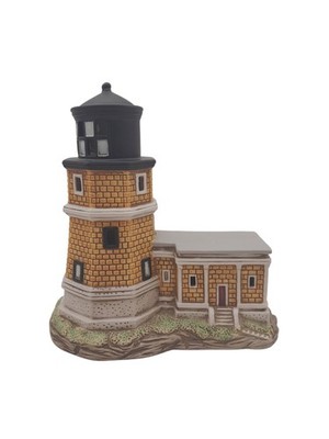1993 Lefton 01009 Historic American Lighthouse Split Rock 
