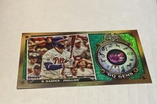BRYCE HARPER GGM-2 2022 Topps Gypsy Queen GREEN FOIL GQ GEMS MINI 34/99 PHILLIES