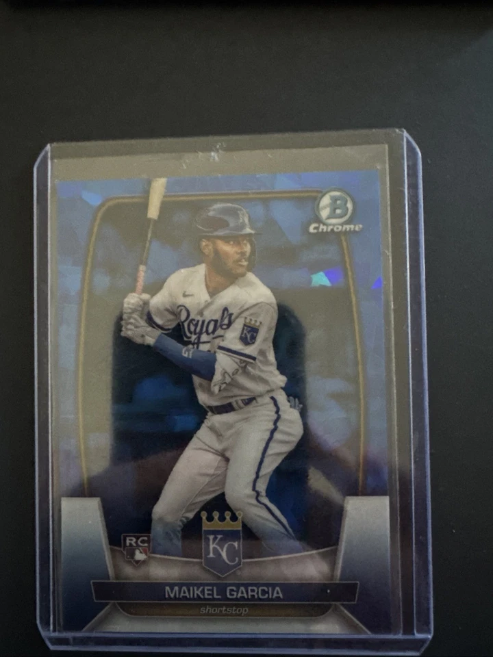 2023 Bowman Chrome Sapphire Edition - Maikel Garcia #30 (RC) - Image 3 of 4