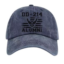 DD-214 Alumni Military Veteran Baseball Cap USA Flag Tactical Dad Hat Adjustable