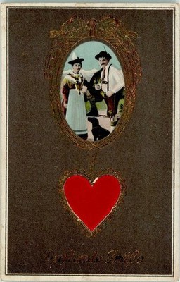 13009640-heart of fabric-picture glued costumes Bavaria