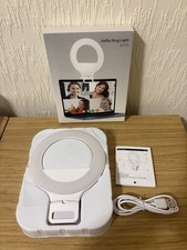 5” Clip On Selfie Ring Light for Laptop Webcam Zoom Streaming USB Rechargeable