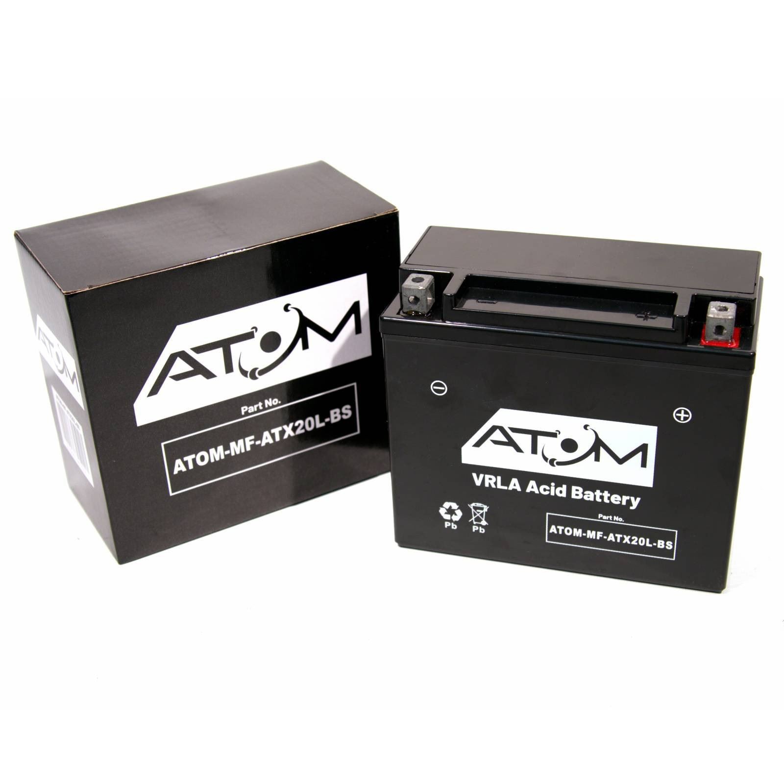 Buell X1 Lightning 1998-2002 - YTX20L-BS Atom AGM Motorcycle Battery 12V