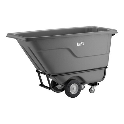 Lavex 0.5 Cubic Yard Gray Heavy-Duty Tilt Truck / Trash Cart (850 lb. Capacity)