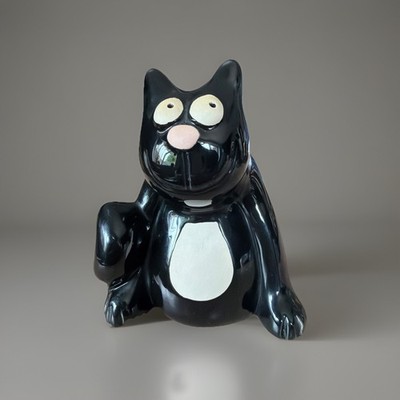 Handgefertigte Keramik Katze Ornament entworfen Becca Maynard, Made In Portugal. B43