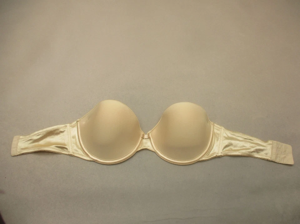 Sujetador sin tirantes 36D Bali para mujer beige forrado con aros cierre trasero 10R Foto 3 de 4