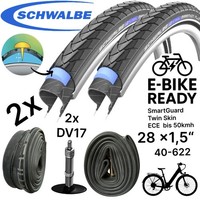 "2X Schwalbe Marathon Plus 28\" X 1,5\" (40-622) Pannenschutz Reifen SchläUche DV17"