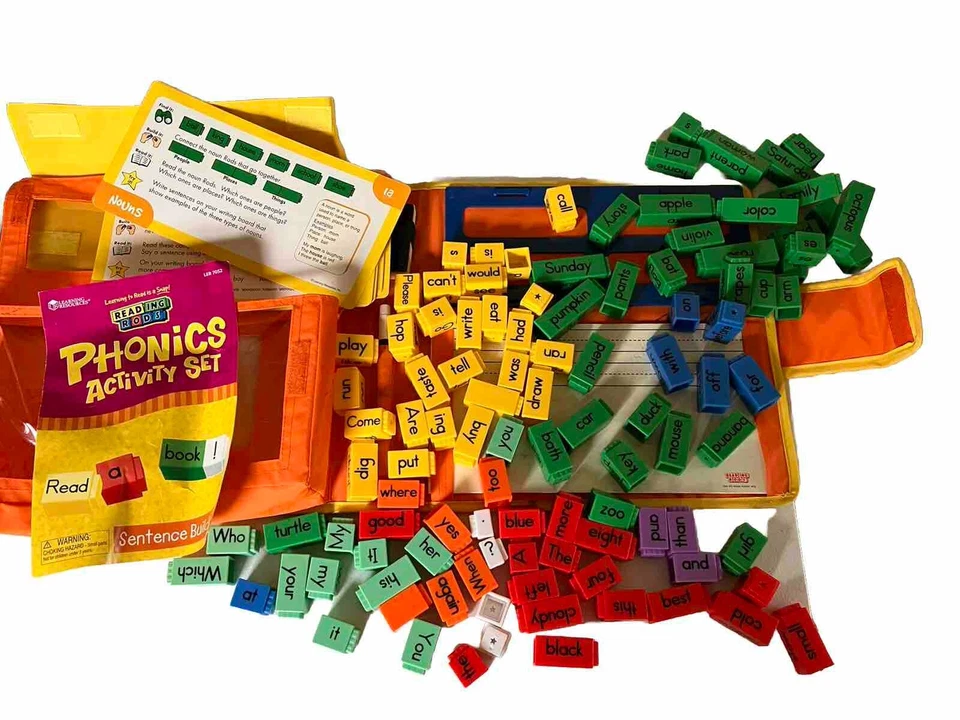 Reading Rods Sentence Building READING Phonics Activity Book Cards Ages 6+ - Image 3 of 4