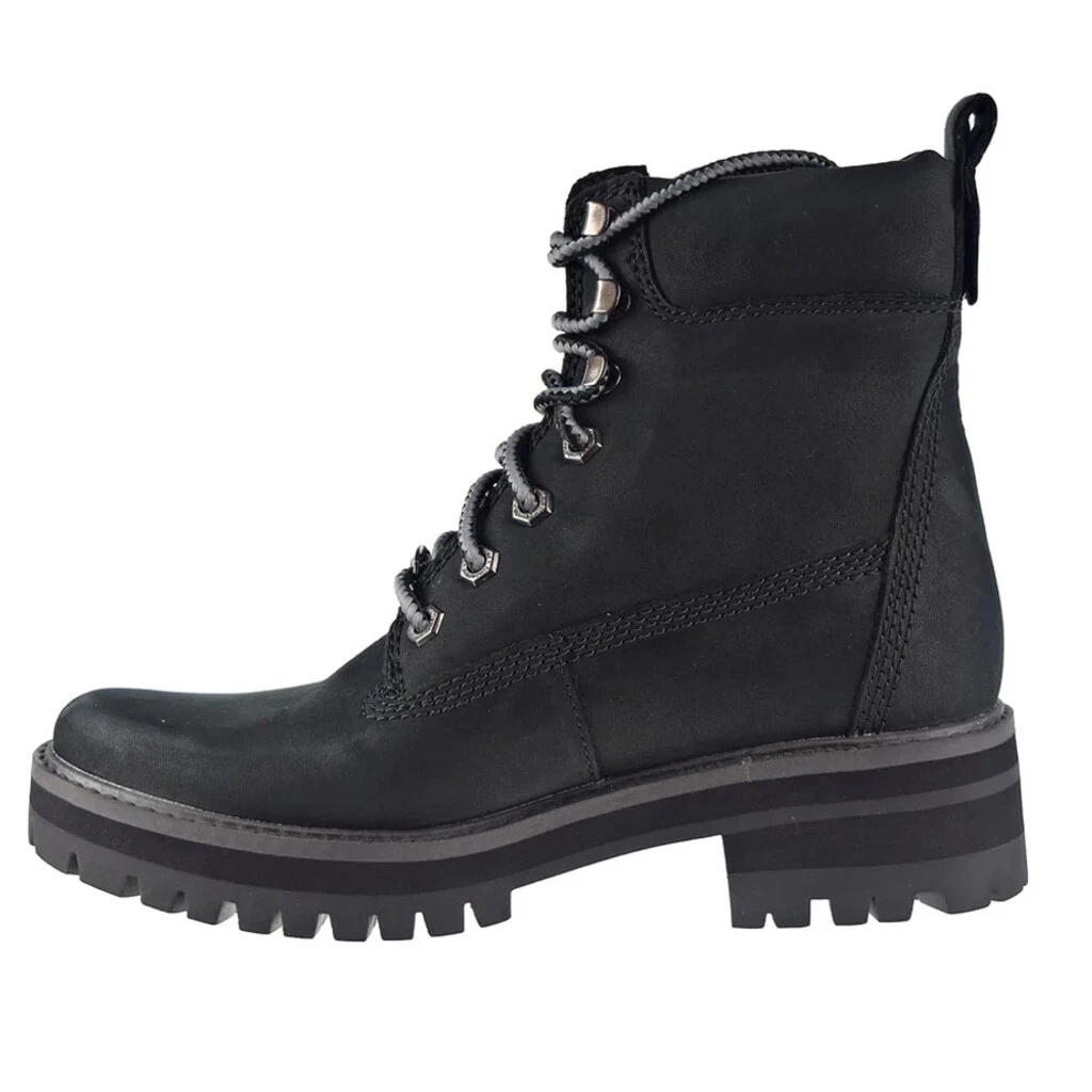 Timberland Courmayeur Valley stivaletto donna 6” nero nabuk taglia 8