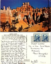 Queens Castle Bryce Canyon Ntl Park UT Postcard Used (37616)