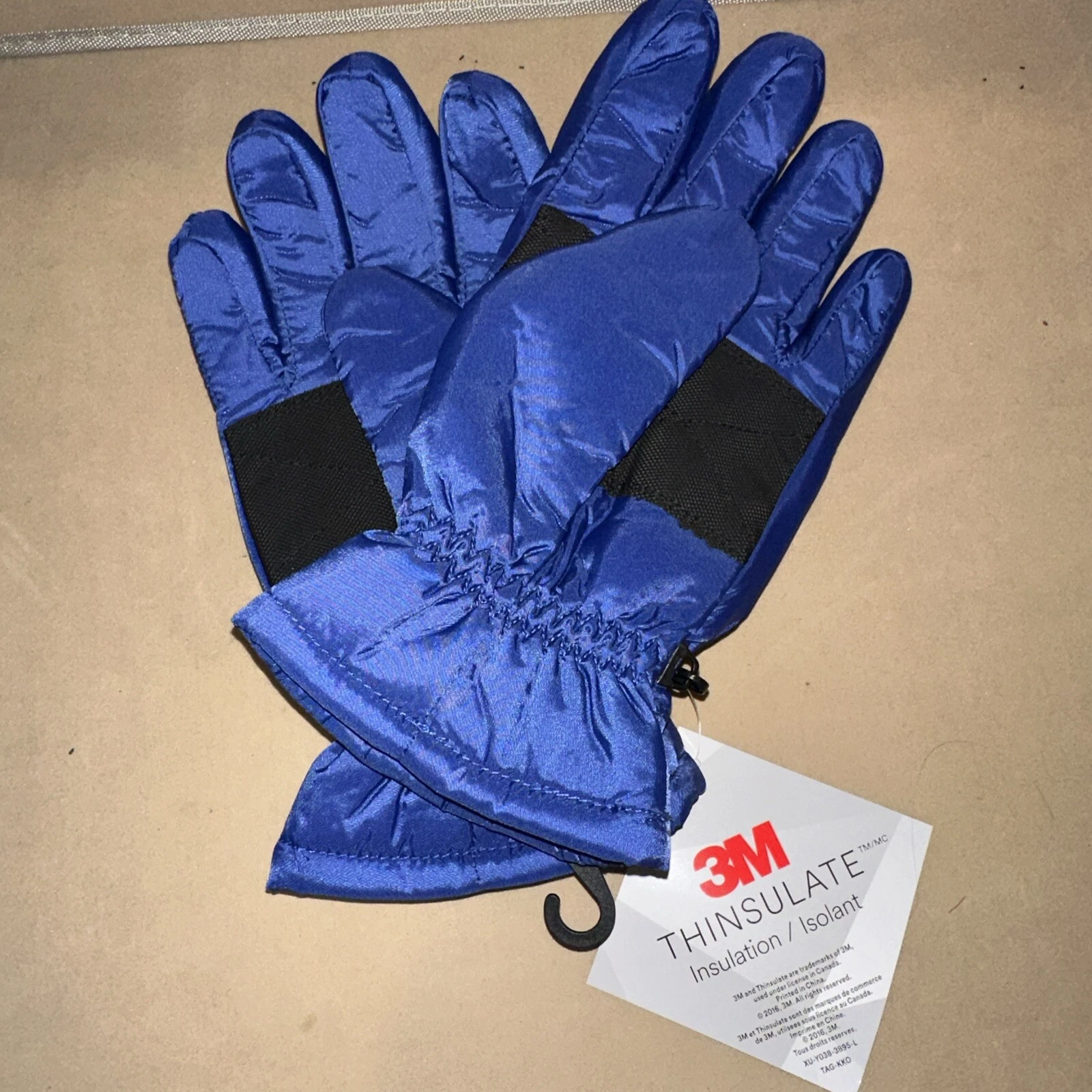 3M Thinsulate Men's Size Large Blue Winter Ski Snow Gloves New!