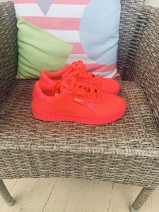 red puma ladies sneakers