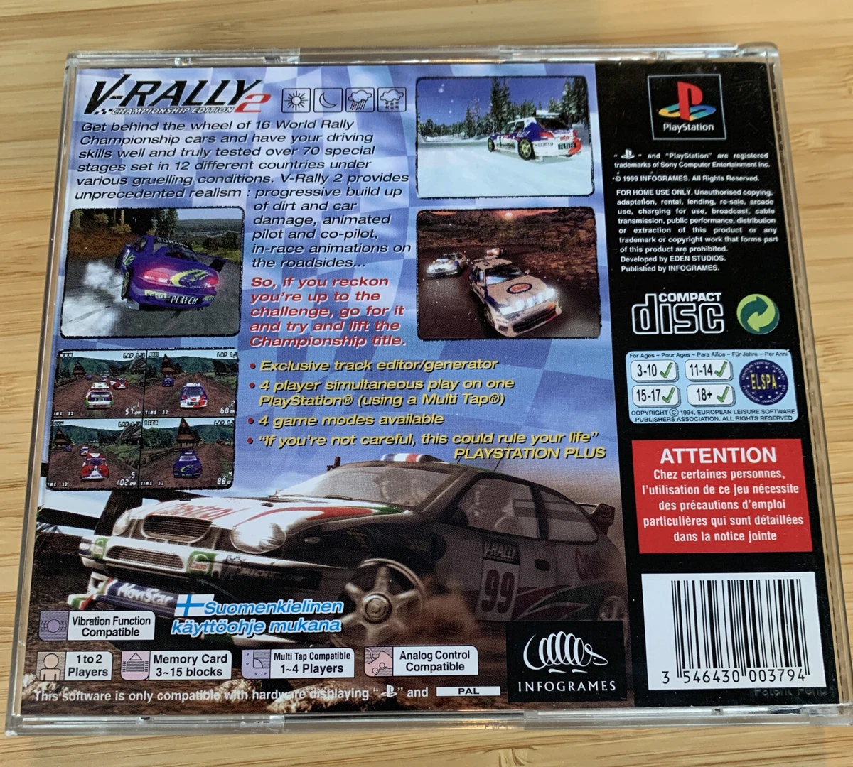 V rally best sale 2 ps1