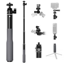 TELESIN 360  Waterproof Selfie Stick 25.75" w Hand Strap Underwater Dive Di