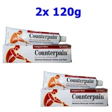 2x Counterpain Cream Sport Warm Hot Boxing Red Shoulders 120g.