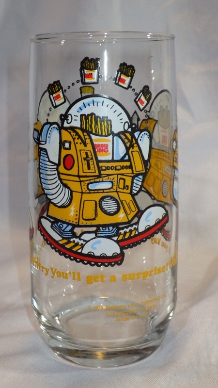 Burger King Promo 1979 Collectors Series Glass The Wizard Of Fries USA Vintage