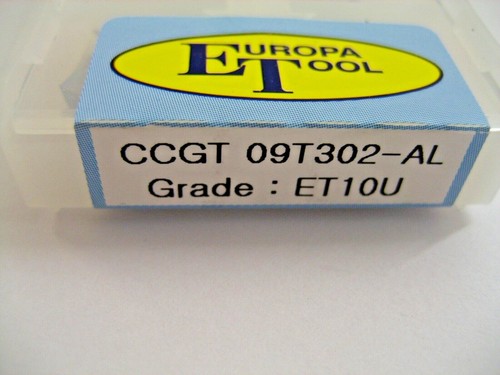 CCGT09T302-AL ET10U CCGT CARBIDE ALI TURNING INSERTS EUROPA TOOL EDGE TECH x 5 - Picture 8 of 9