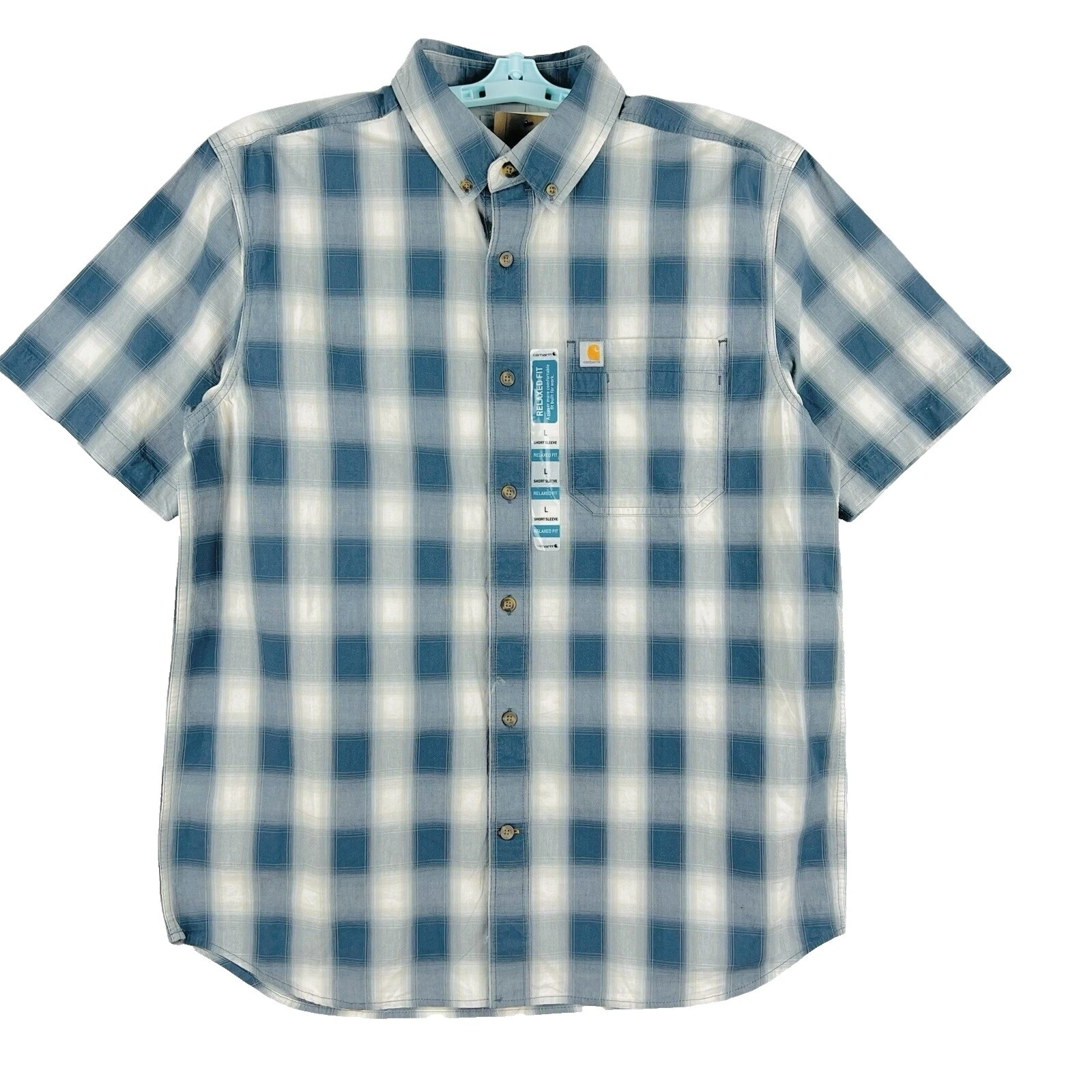 Carhartt Short Sleeve Regular Size Casual Button-Down Shirts for Men